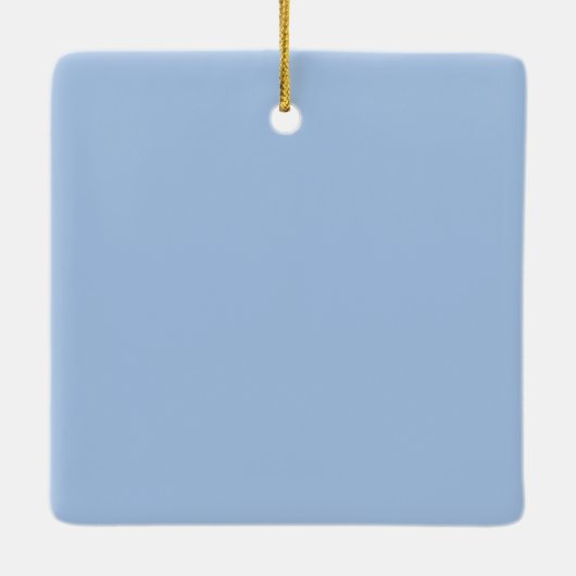 Elegant Blue Flower Lotus Mandala Lily Chinoiserie Keramisch Ornament (Achterkant)