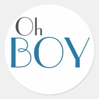 Elegant Blue Gender onthullen Sticker