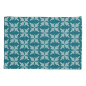 Elegant Blue Geometric Pattern Kussensloop (Achterkant-Links)