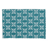 Elegant Blue Geometric Pattern Kussensloop (Voorkant-Links)