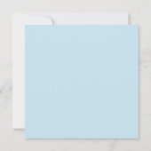 Elegant Blue Gingham Baby Nursery Note Card Notitiekaartje (Achterkant)