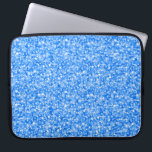Elegant Blue Glitter en Sparkles Laptop Sleeve<br><div class="desc">Elegant blauw glitter en sparkles textuurpatroon. Beschikbaar op andere producten.</div>
