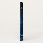 Elegant Blue Glitter Monogram Case-Mate iPhone Case (Achterkant/links)