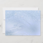 Elegant blue glitter zoete 16-jarige verjaardag kaart (Achterkant)