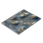 Elegant Blue & Gold Abstract Notebook Notitieboek (Linkerzijde)