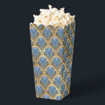 Elegant Blue Gold Art Deco  Pattern Bedankdoosjes<br><div class="desc">Elegant Blue Gold Art Deco  Patroon Popcorn Favor Boxes heeft een elegant art deco patroon in blauw en goud. Perfect voor feesten,  evenementen,  bruiloften,  verjaardagen,  kerst,  Moederdag,  Vaderdag,  feestdagen en relatiegeschenken,  Creëer door Evco Studio www.zazzle.com/store/evcostudio</div>