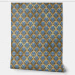 Elegant Blue Gold Art Deco  Pattern Behang<br><div class="desc">Elegant Blauw Goud Art Deco  Patroon Behang heeft een chique sierlijke art deco patroon in blauw en goud. Perfect voor home decor,  kantoor decor,  event decor en party decor. Creëer door Evco Studio www.zazzle.com/store/evcostudio</div>