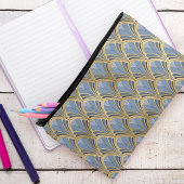Elegant Blue Gold Art Deco  Pattern Etui
