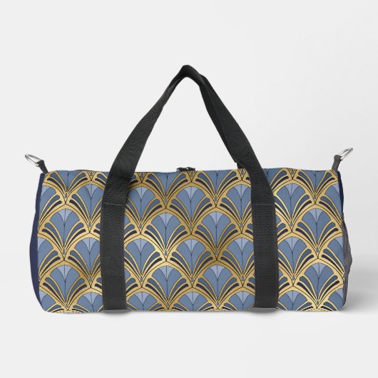 Elegant Blue Gold Art Deco  Pattern Plunjezak (Voorkant)