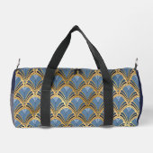 Elegant Blue Gold Art Deco  Pattern Plunjezak (Achterkant)