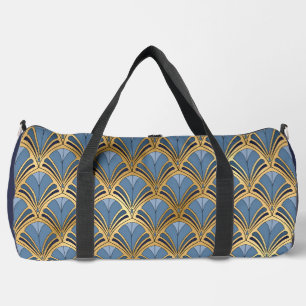 Elegant Blue Gold Art Deco  Pattern Plunjezak