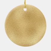 Elegant Blue Gold Cross First Community Keramisch Ornament (Achterkant)