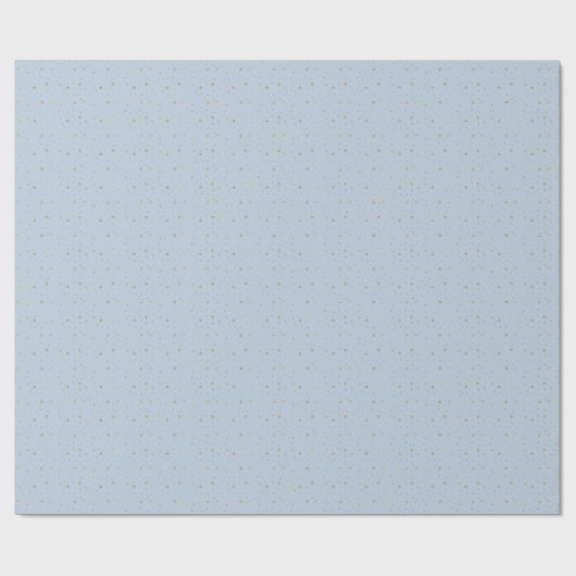 Elegant Blue & Gold Glitter Cadeaupapier (Vlak)