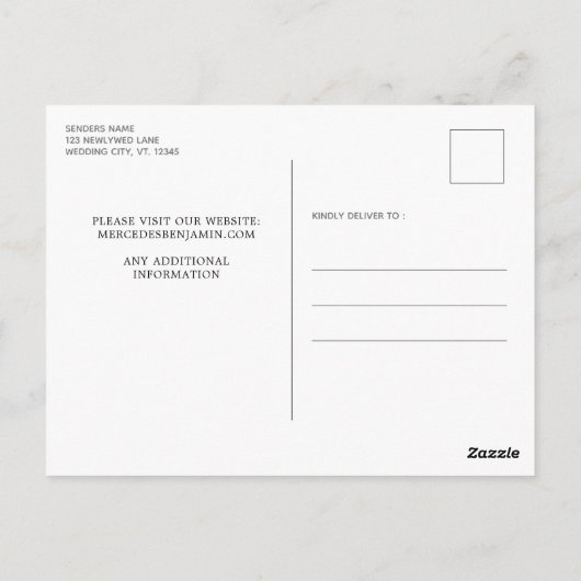 Elegant Blue Gold Glitter-schijven bespaart de dat Briefkaart (Achterkant)