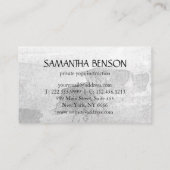 Elegant Blue & Gold Lotus Yoga Instructor Visitekaartje (Achterkant)