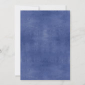 Elegant Blue Gold Mandala Indian Wedding Kaart (Achterkant)