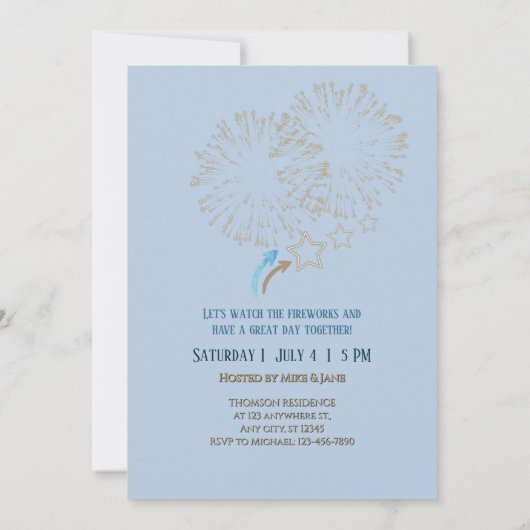 Elegant Blue & Gold US 250 Capitol Kaart (Achterkant)