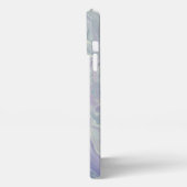 Elegant Blue, Gold, White en Paars iPhone Hoesje (Linkerkant)