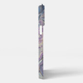 Elegant Blue, Gold, White en Paars iPhone Hoesje (Rechterkant)