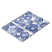 Elegant Blue Gradient Client  Notitieboek (Linkerzijde)