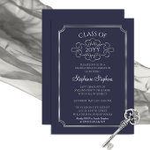 Elegant Blue | Graduatiepartij voor het Silver Col Kaart