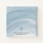 Elegant Blue Graduation Guest Book Notitieboek (Achterkant)