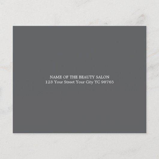 Elegant Blue Gray Photo Massage Therapist Flyer (Achterkant)