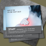 Elegant Blue Gray Photo Massage Therapist Flyer<br><div class="desc">Elegant flyer, sjabloon voor couponontwerp met professionele studio-foto's. Ideale marketingtool voor uw klanten. Deze flyer is volledig aanpasbaar, u kunt uw persoonlijke gegevens er eenvoudig aan toevoegen. Neem contact met ons op als je hulp nodig hebt om het aan te passen. Je kunt dit product aanpassen aan visitekaartjes uit onze...</div>