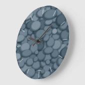 Elegant Blue Gray Rock Clock Grote Klok (Hoek)