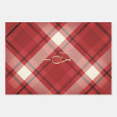 Elegant Blue Green Buffalo Plaid Christmas Inpakpapier Vel (Voorkant 3)