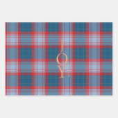 Elegant Blue Green Buffalo Plaid Christmas Inpakpapier Vel (Voorkant)