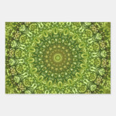 Elegant Blue Green en Paarse Floral Damask Inpakpapier Vel (Voorkant 2)