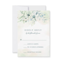 Elegant Blue Green Eucalyptus Greenery Wedding