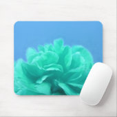 Elegant Blue Green Floral Muismat (Met muis)