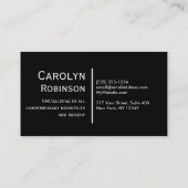 Elegant Blue Green Glitter Visitekaartje (Achterkant)