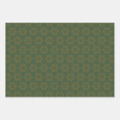 Elegant Blue Green Gold Merry kerstwrapping Inpakpapier Vel (Voorkant 2)