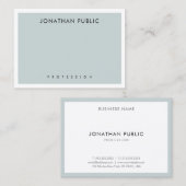 Elegant Blue Green Minimalistics Modern Sjabloon M Visitekaartje (Voorkant / Achterkant)