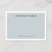 Elegant Blue Green Minimalistics Modern Sjabloon M Visitekaartje (Voorkant)