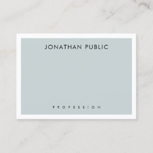 Elegant Blue Green Minimalistics Modern Sjabloon M Visitekaartje