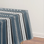 Elegant Blue Grey Franse stripper Tafelkleed (Voorbeeld)