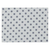 Elegant Blue Grey Kaleidoscope Flower Pattern Tafelkleed (Voorkant (Horizontaal))