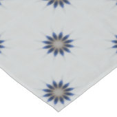 Elegant Blue Grey Kaleidoscope Flower Pattern Tafelkleed (Gekanteld)