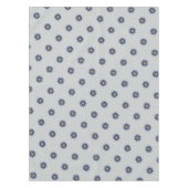 Elegant Blue Grey Kaleidoscope Flower Pattern Tafelkleed (Voorkant)