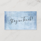 Elegant Blue Grunge "We hebben verplaatst" Behuizi Informatiekaartje (Achterkant)