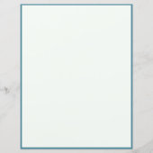 Elegant Blue Hummingbird Personalize Writing Paper (Achterkant)