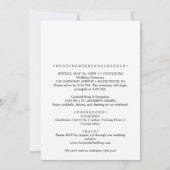 Elegant Blue Hydrangea Bridal Shower Kaart (Achterkant)