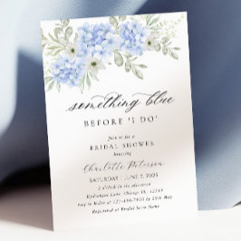 Elegant Blue Hydrangea Bridal Shower Kaart