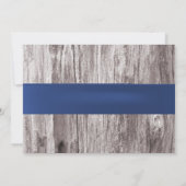 Elegant Blue Hydrangea en Mason Jar Vrijgezellenfe Kaart (Achterkant)