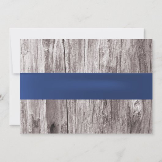 Elegant Blue Hydrangea en Mason Jar Vrijgezellenfe Kaart (Achterkant)