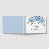 Elegant Blue Hydrangea Eucalyptus Vrijgezellenfees Gastenboek (Volledig)